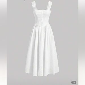 White Midi Dress